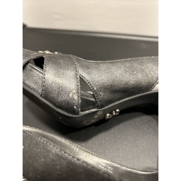 Simply Vera Wang Womens Cicely Size 7 Gray Slip On Peep Toe Slingback Heels Flaw - Picture 10 of 11